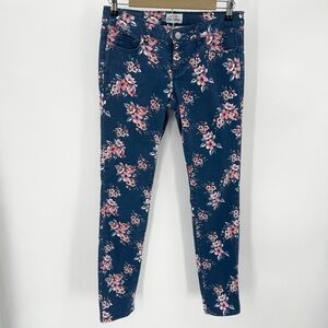 Aeropostale Jeans 5/6 Reg Blue Floral Denim  ASHLEY Ultra Skinny Low Rise READ